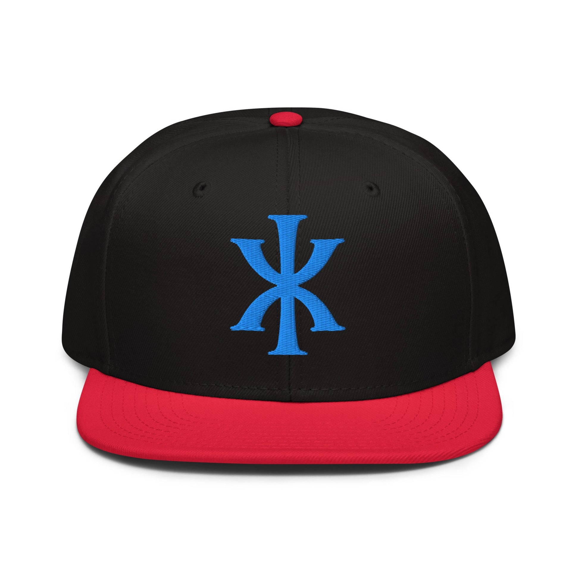 IX "Jesus Christ" Greek Christogram, Christian Snapback Hat 3D Puff Embroidery - Inken Image