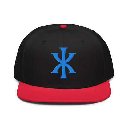 IX "Jesus Christ" Greek Christogram, Christian Snapback Hat 3D Puff Embroidery - Inken Image