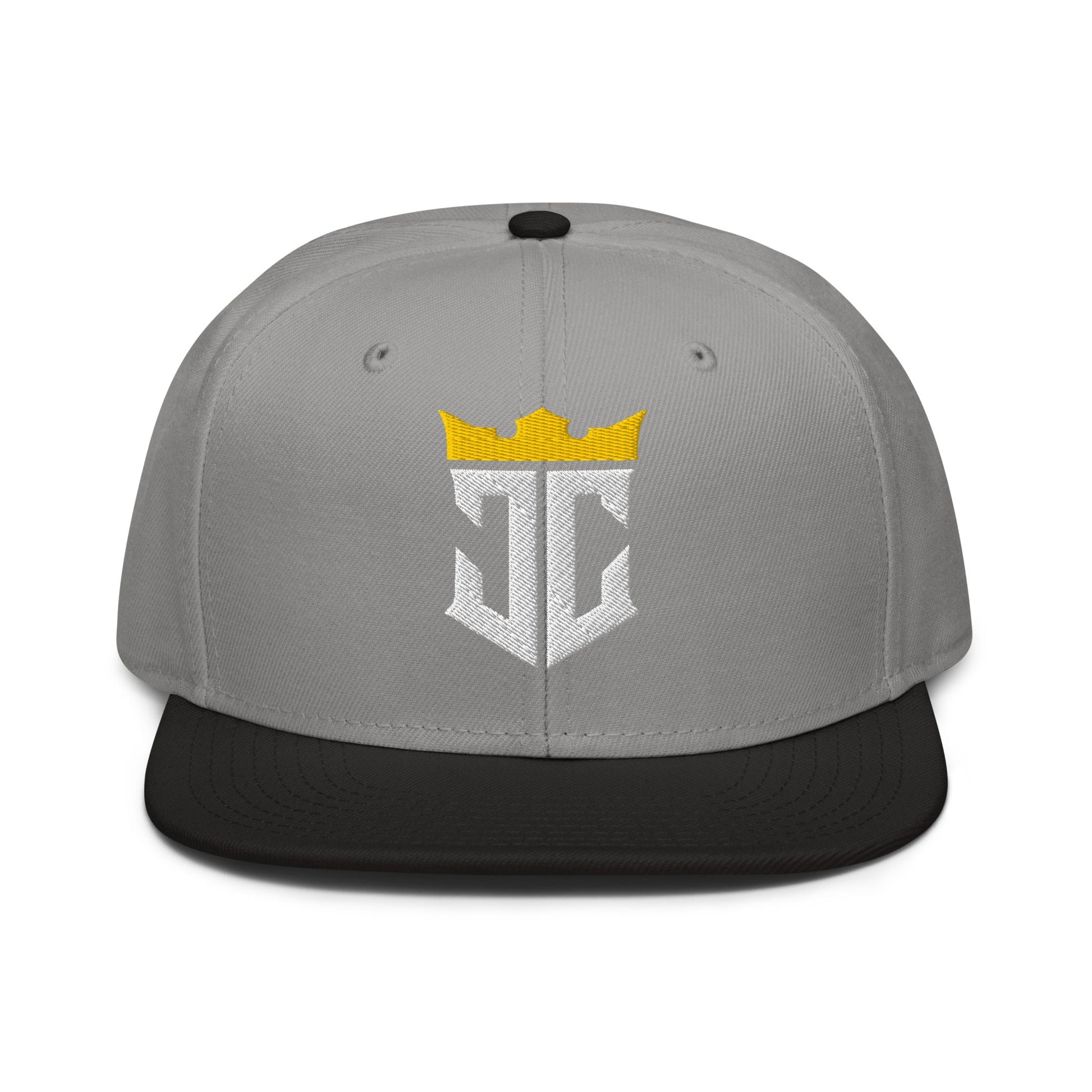 JC Monogram Jesus Christ Is King 3D Puff Embroidery Snapback - Inken Image