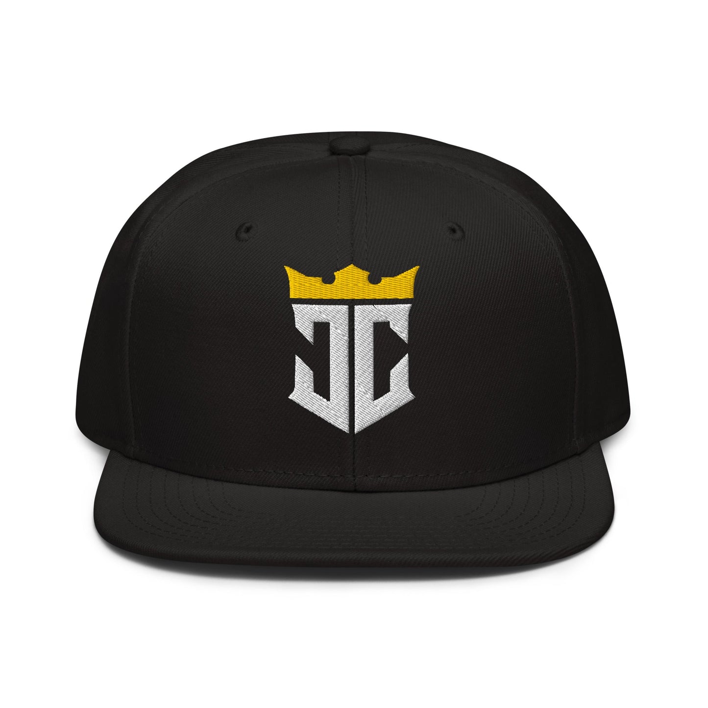 JC Monogram Jesus Christ Is King 3D Puff Embroidery Snapback - Inken Image