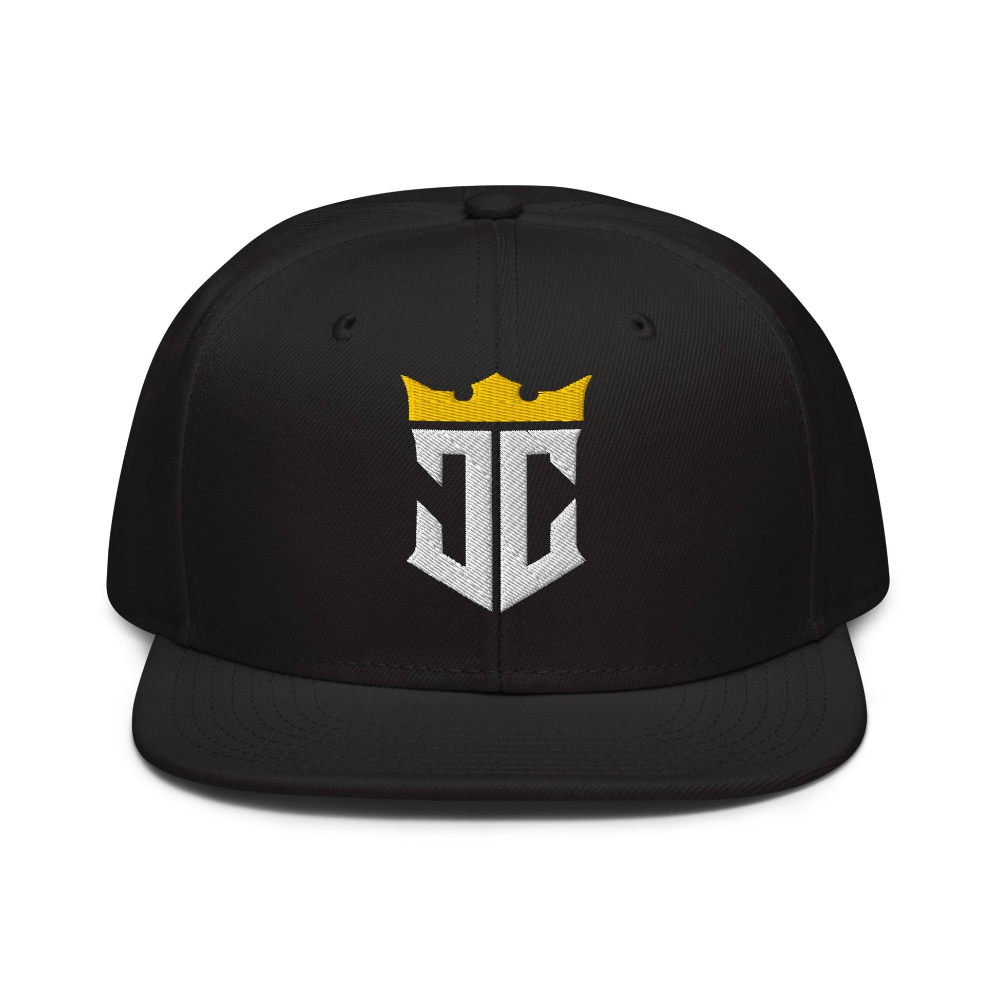 JC Monogram Jesus Christ Is King 3D Puff Embroidery Snapback - Inken Image