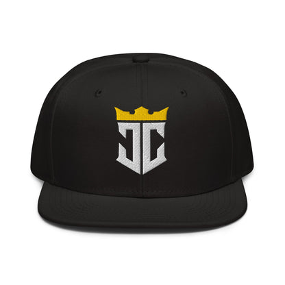 JC Monogram Jesus Christ Is King 3D Puff Embroidery Snapback - Inken Image