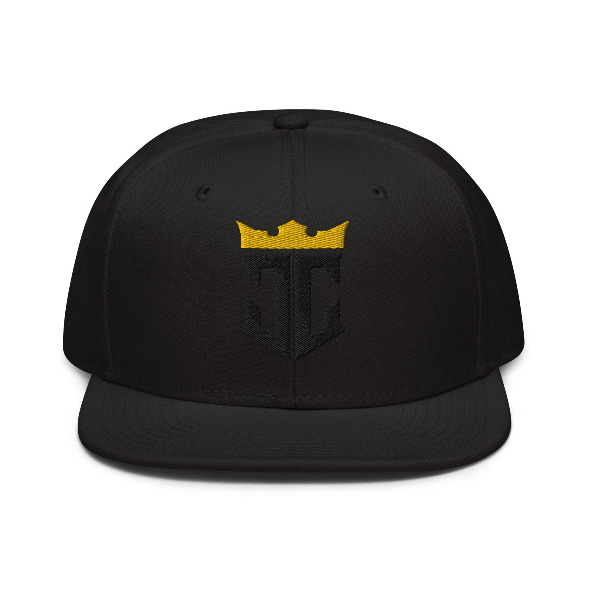 JC Monogram Jesus Christ Is King 3D Puff Embroidery Snapback - Inken Image