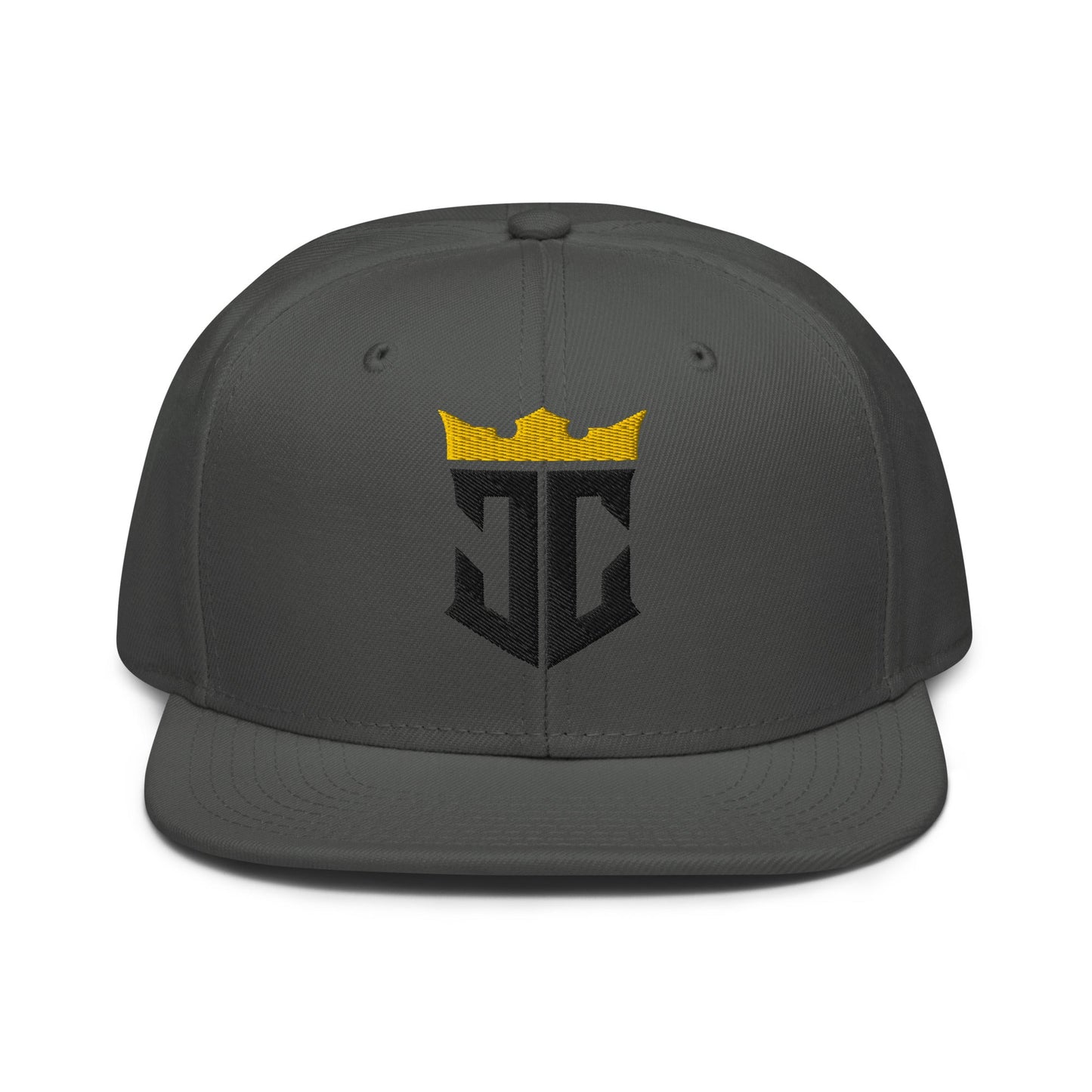 JC Monogram Jesus Christ Is King 3D Puff Embroidery Snapback - Inken Image