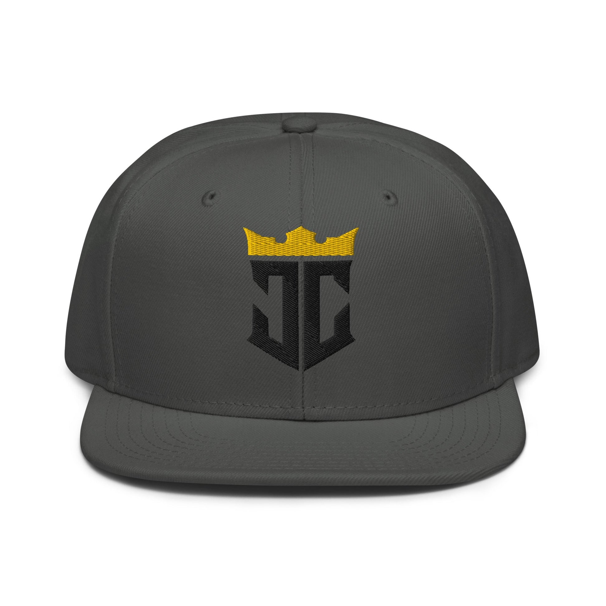 JC Monogram Jesus Christ Is King 3D Puff Embroidery Snapback - Inken Image