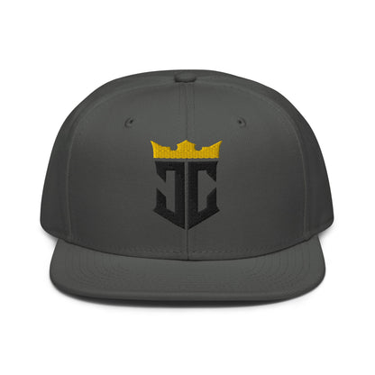 JC Monogram Jesus Christ Is King 3D Puff Embroidery Snapback - Inken Image