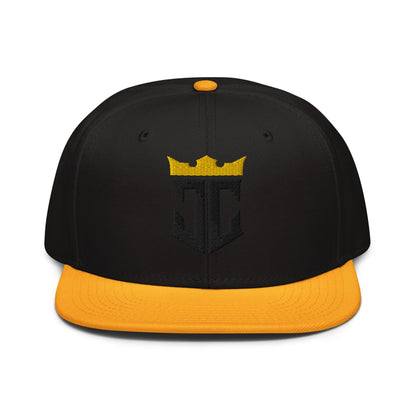 JC Monogram Jesus Christ Is King 3D Puff Embroidery Snapback - Inken Image