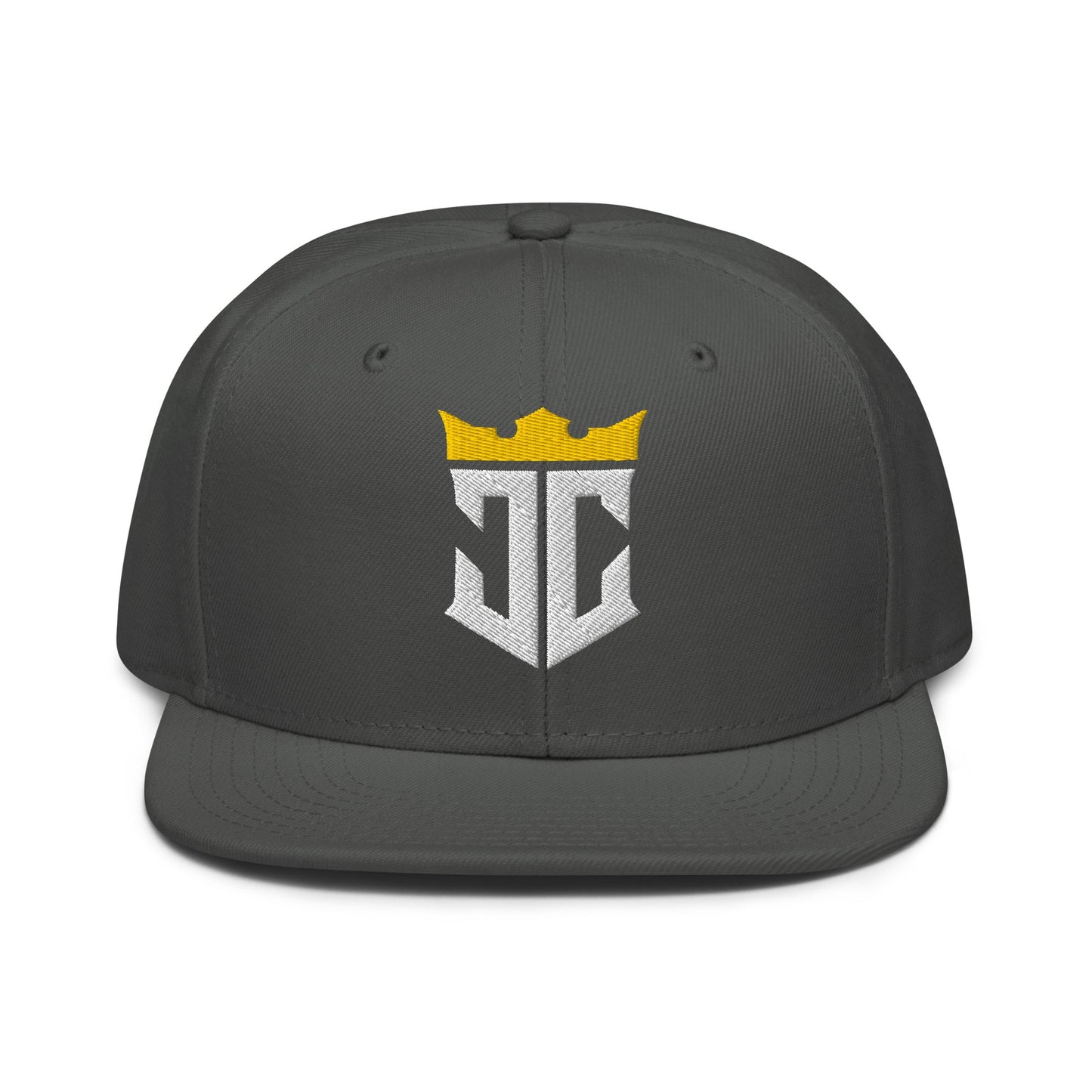 JC Monogram Jesus Christ Is King 3D Puff Embroidery Snapback - Inken Image