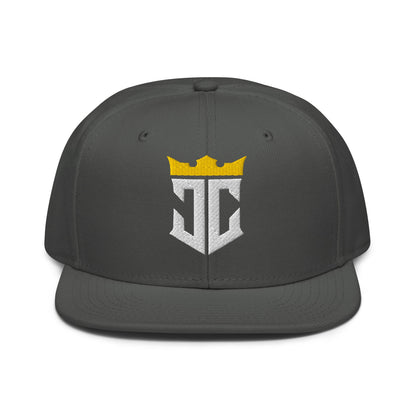 JC Monogram Jesus Christ Is King 3D Puff Embroidery Snapback - Inken Image