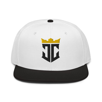 JC Monogram Jesus Christ Is King 3D Puff Embroidery Snapback - Inken Image