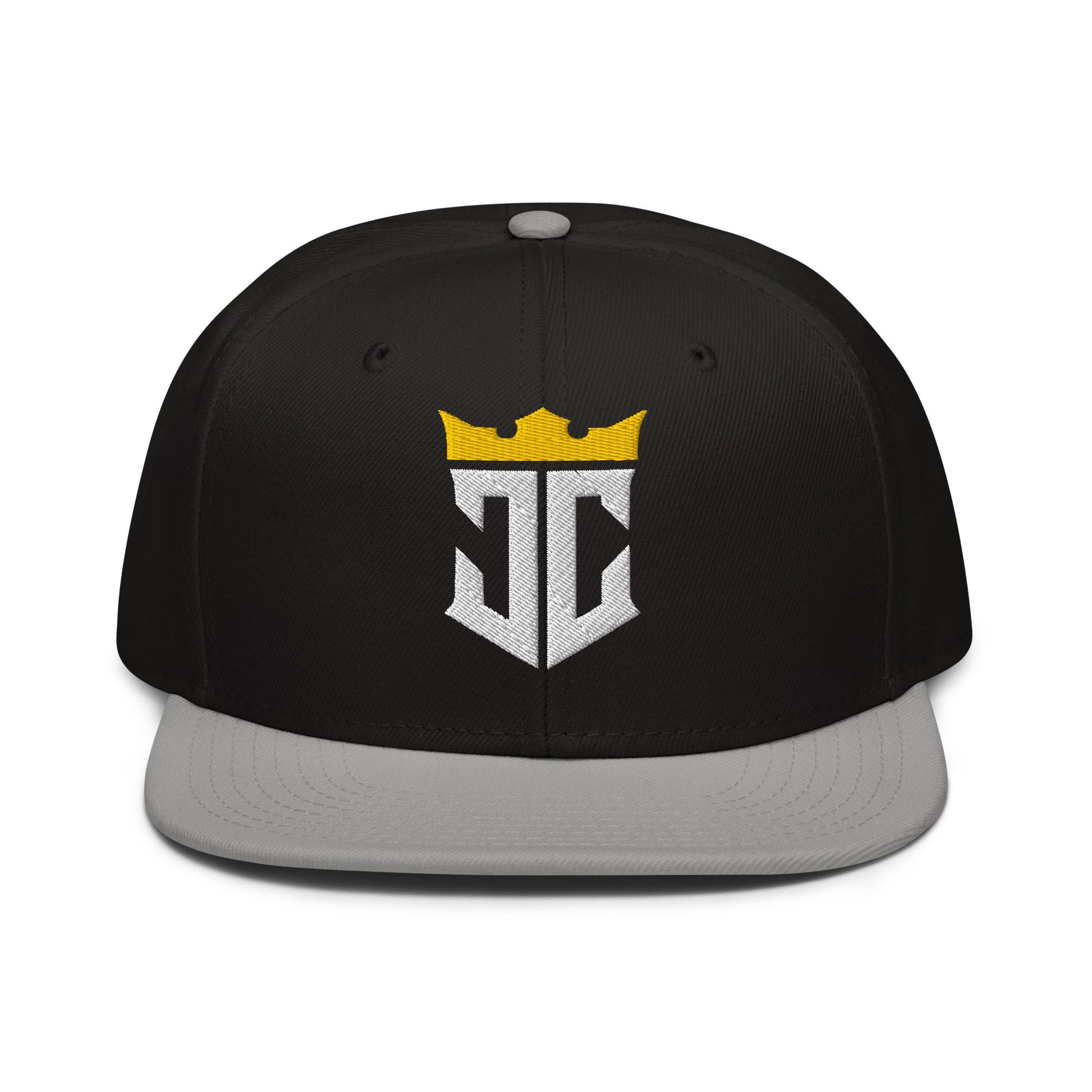 JC Monogram Jesus Christ Is King 3D Puff Embroidery Snapback - Inken Image