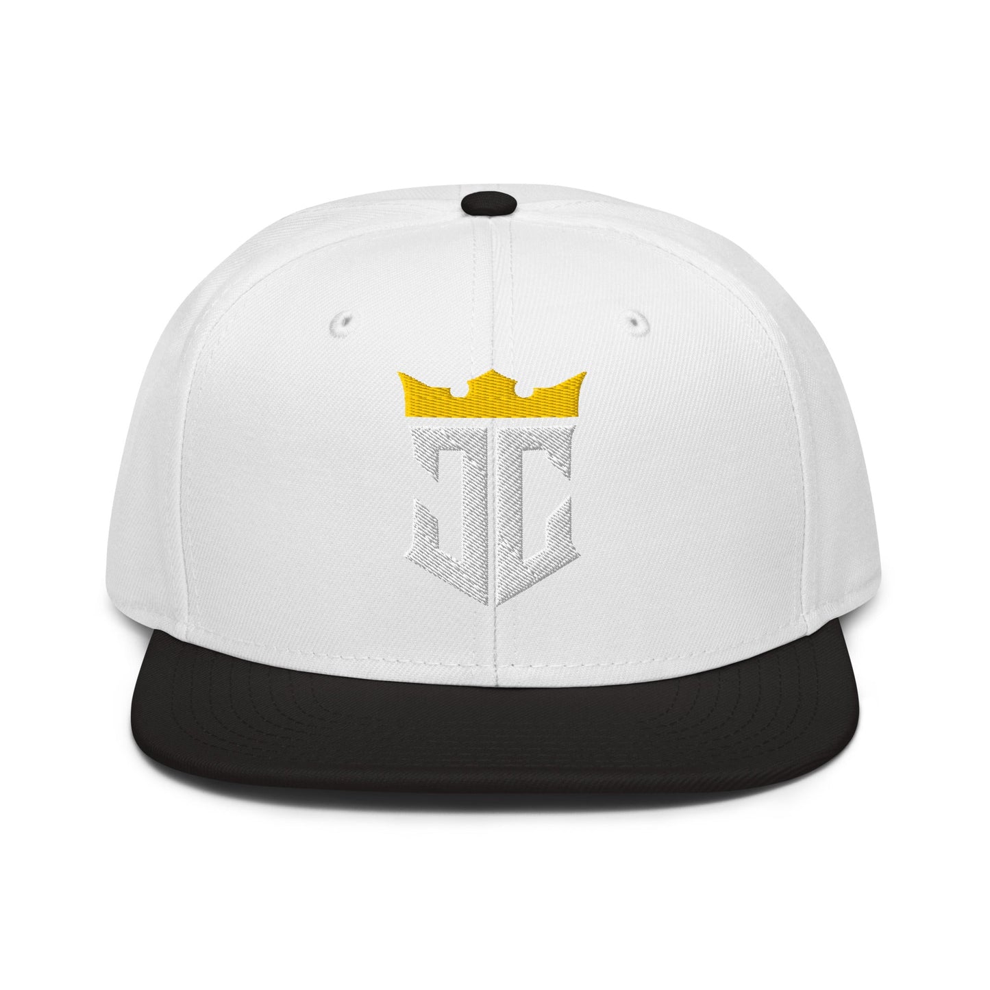 JC Monogram Jesus Christ Is King 3D Puff Embroidery Snapback - Inken Image
