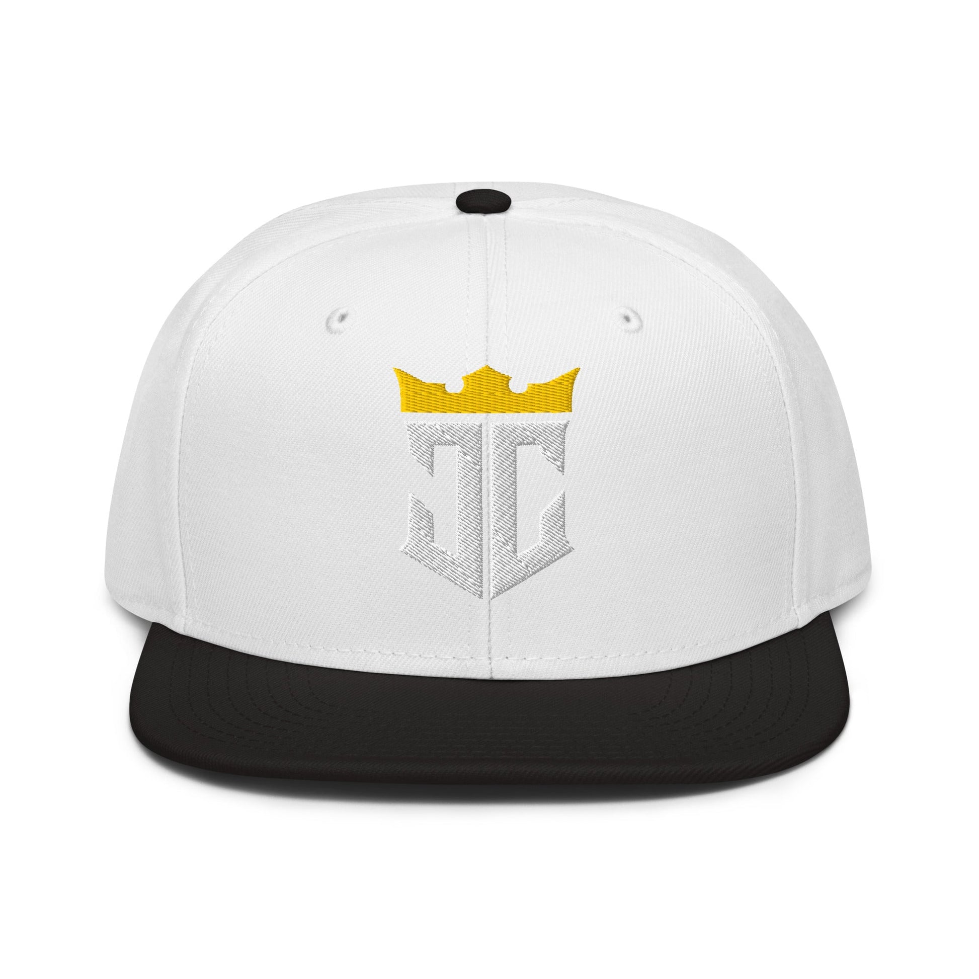 JC Monogram Jesus Christ Is King 3D Puff Embroidery Snapback - Inken Image