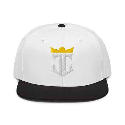 JC Monogram Jesus Christ Is King 3D Puff Embroidery Snapback - Inken Image