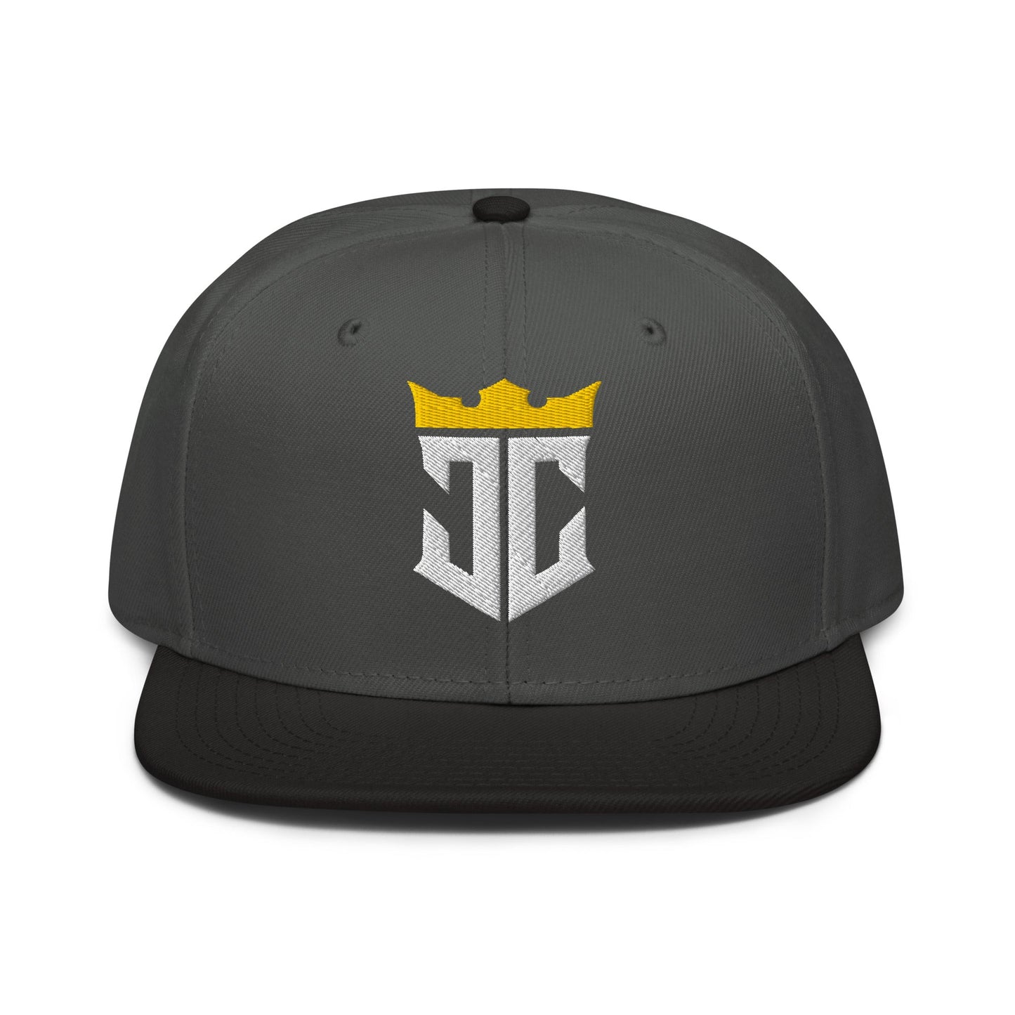 JC Monogram Jesus Christ Is King 3D Puff Embroidery Snapback - Inken Image