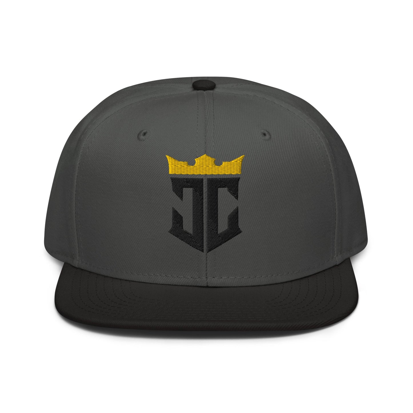 JC Monogram Jesus Christ Is King 3D Puff Embroidery Snapback - Inken Image