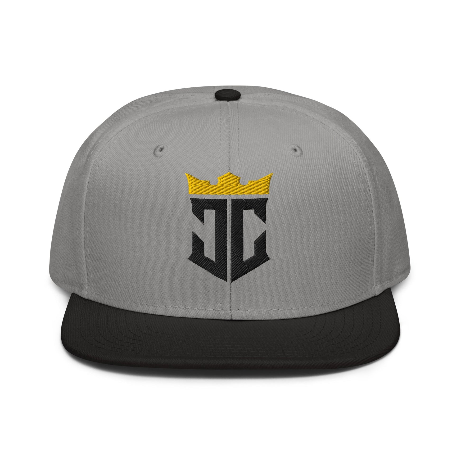 JC Monogram Jesus Christ Is King 3D Puff Embroidery Snapback - Inken Image