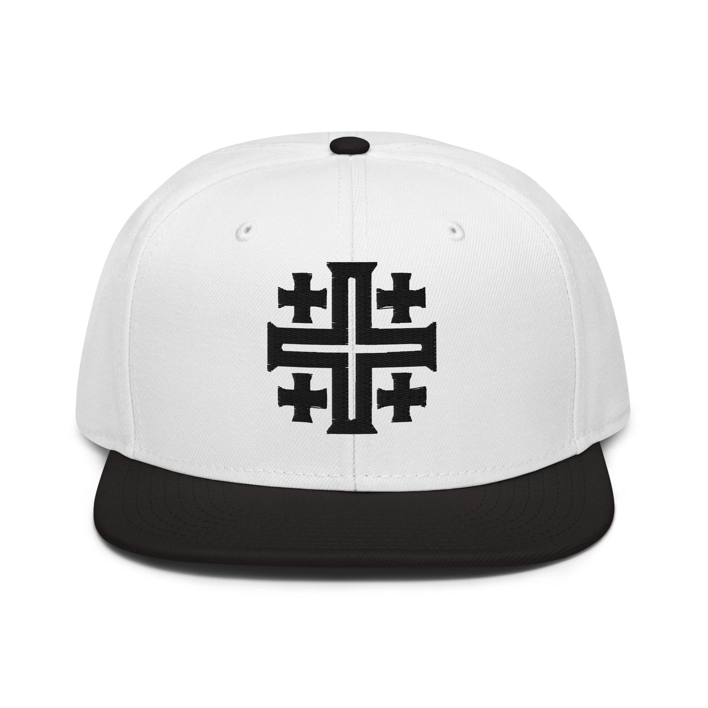 Jerusalem Cross 3D Puff Embroidered Snapback - Inken Image