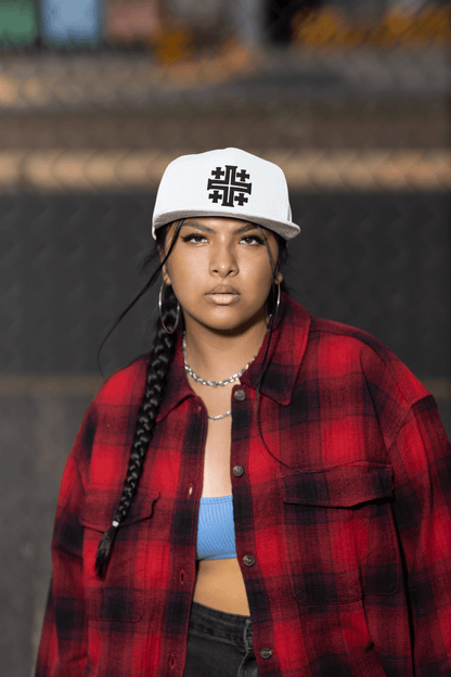 Jerusalem Cross 3D Puff Embroidered Snapback - Inken Image