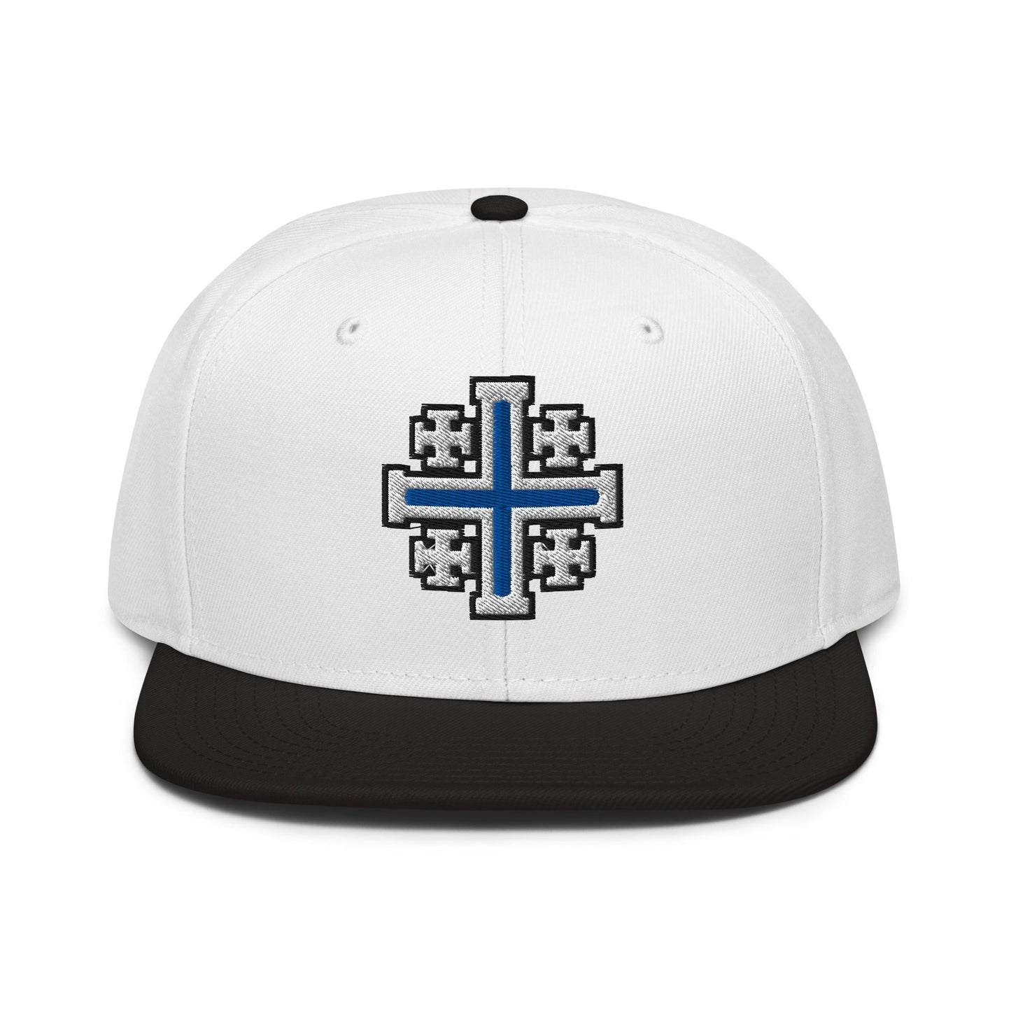 Jerusalem Cross Flat Embroidered Snapback - Inken Image
