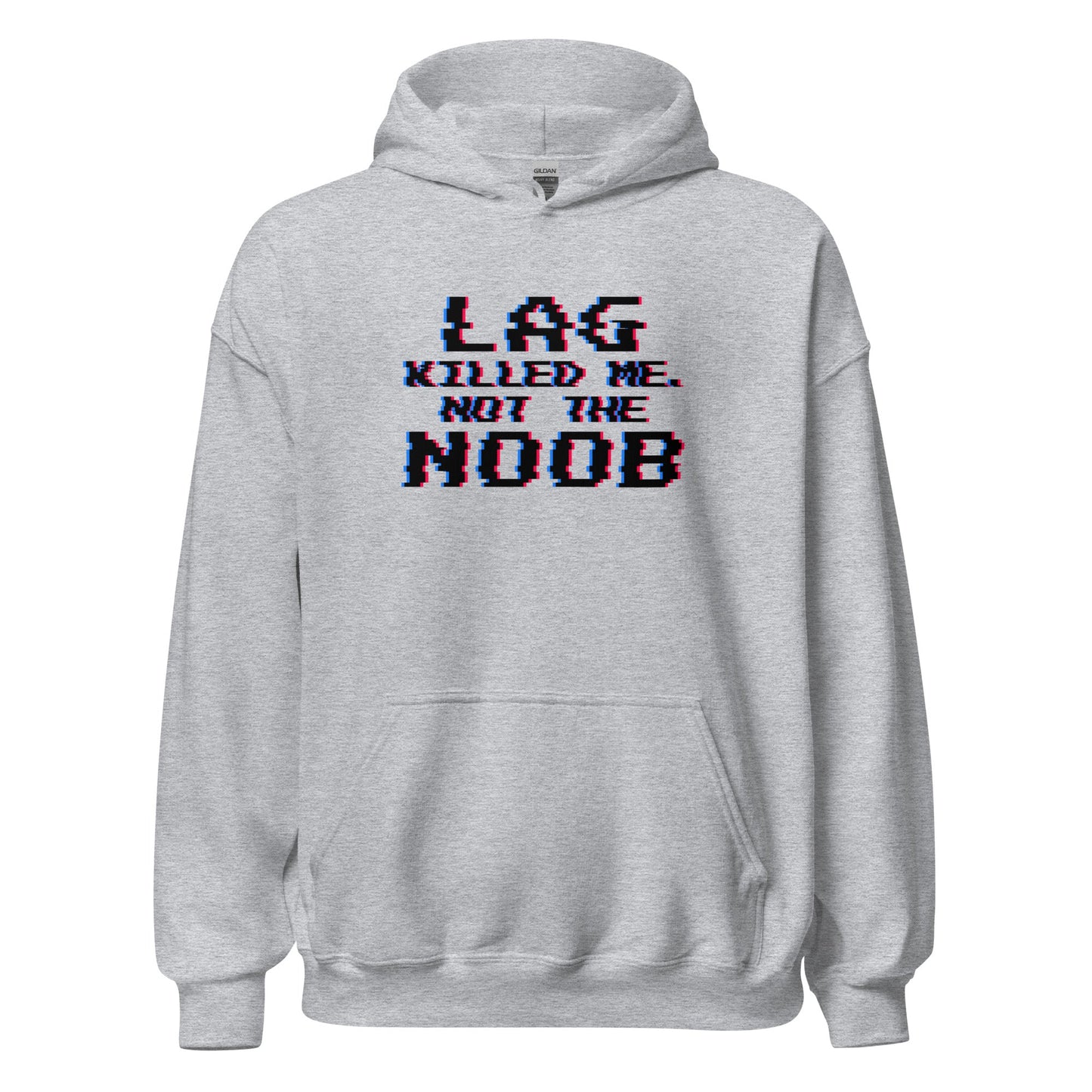 Lag Killed Me Retro Glitch Gamer Hoodie - Inken Image