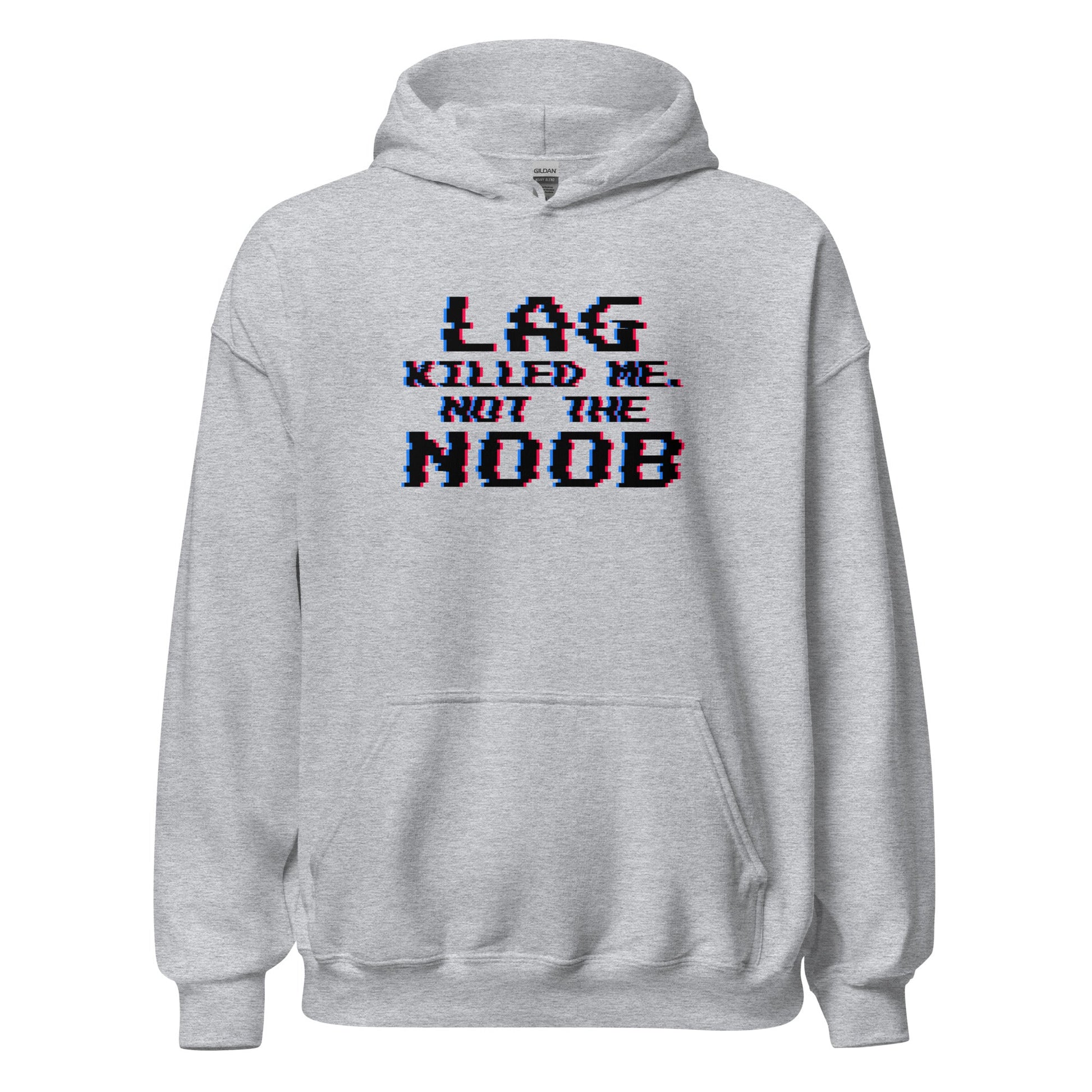 Lag Killed Me Retro Glitch Gamer Hoodie - Inken Image