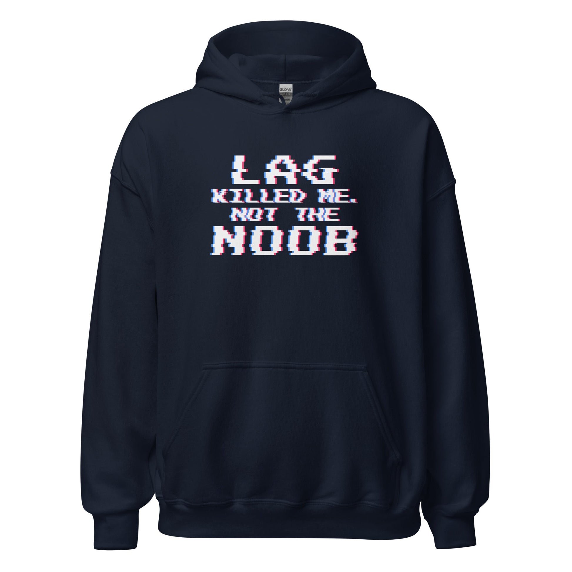 Lag Killed Me Retro Glitch Gamer Hoodie - Inken Image