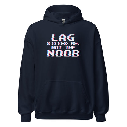 Lag Killed Me Retro Glitch Gamer Hoodie - Inken Image