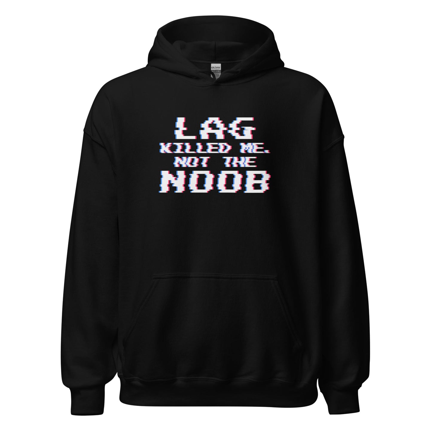 Lag Killed Me Retro Glitch Gamer Hoodie - Inken Image