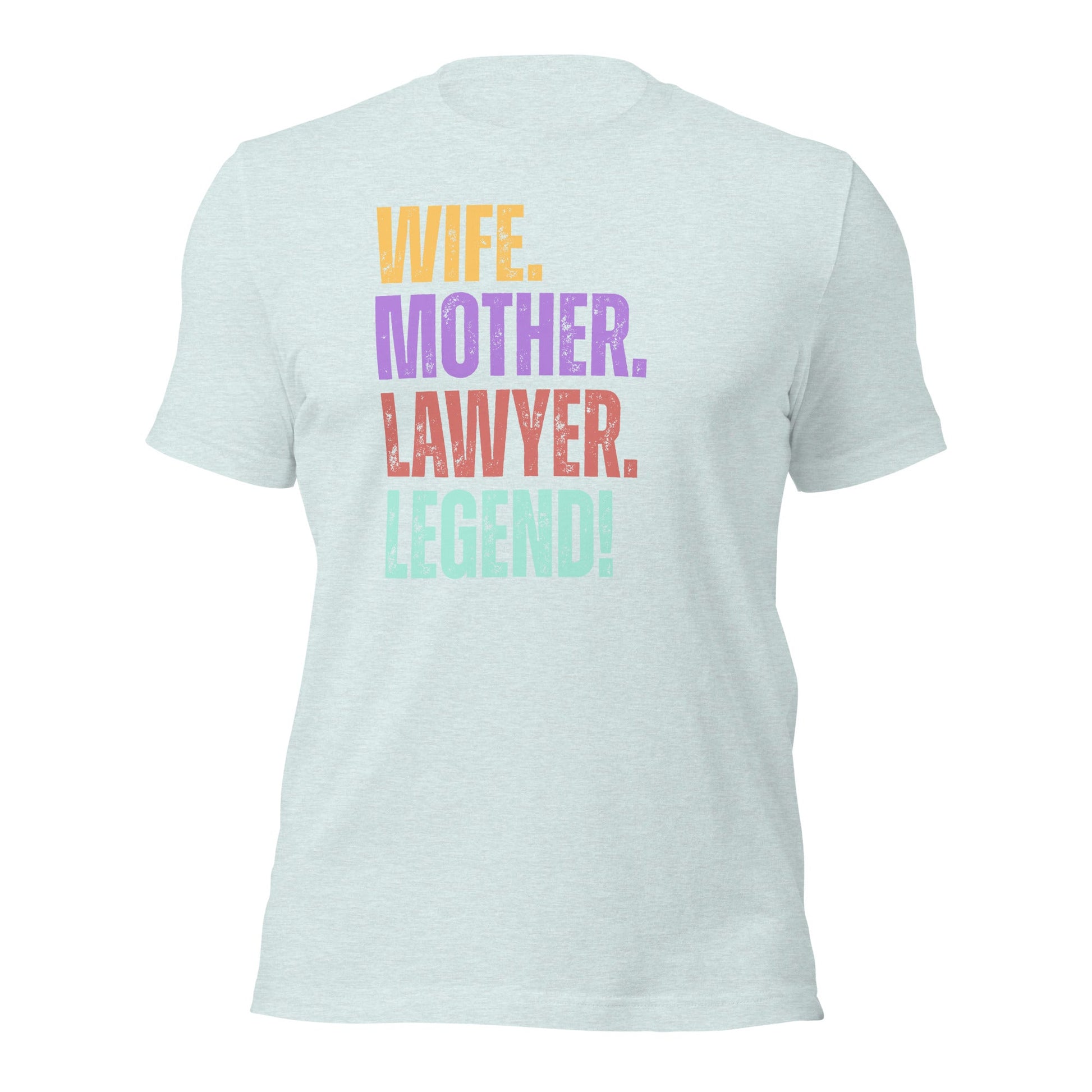 Lawyer Legend Wife Tee Fun Mom Paralegal Shirt - Inken Image
