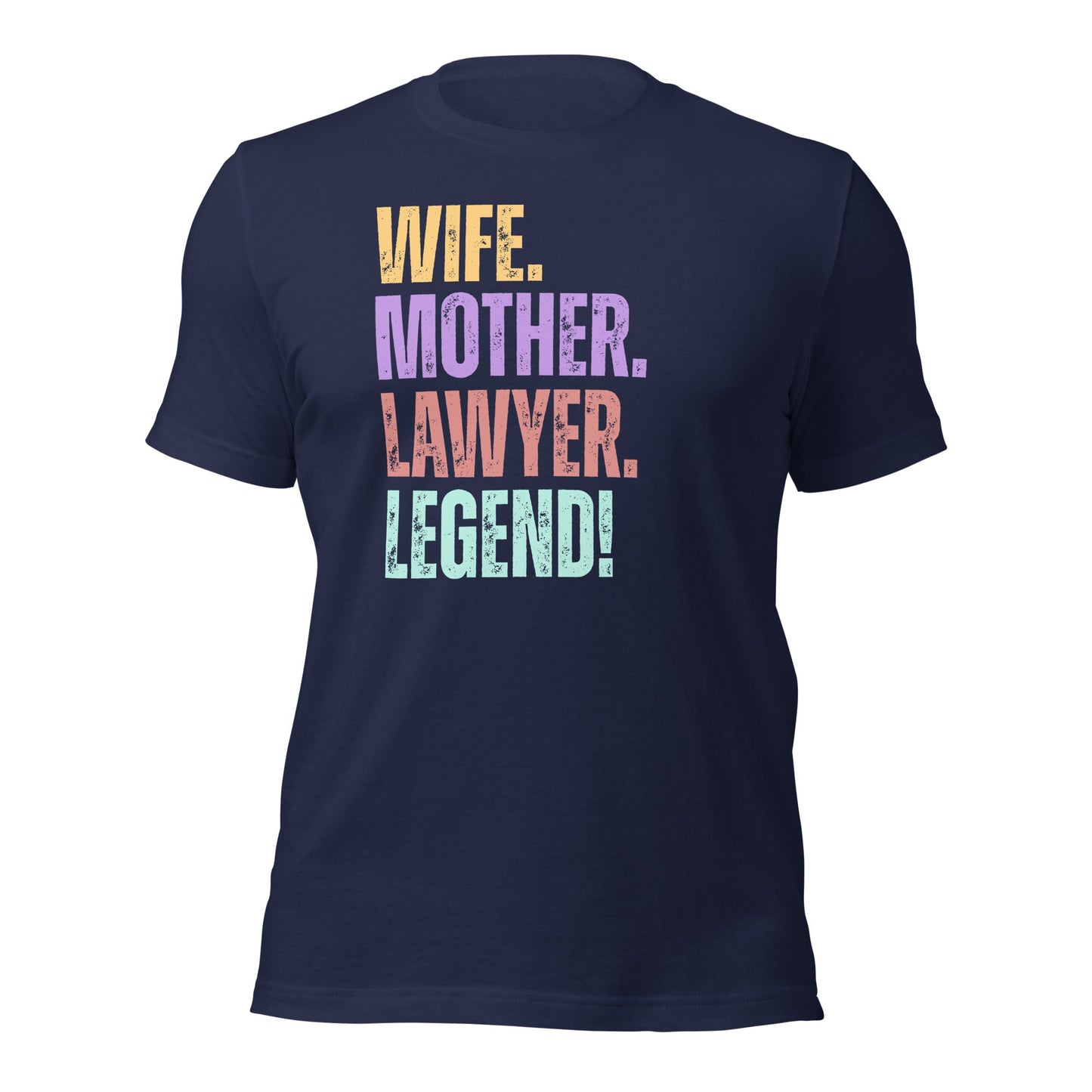 Lawyer Legend Wife Tee Fun Mom Paralegal Shirt - Inken Image