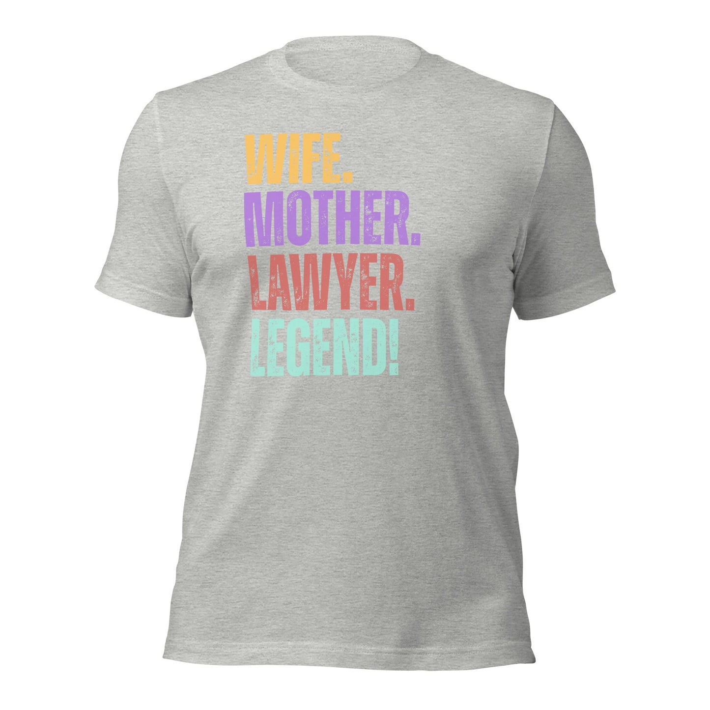 Lawyer Legend Wife Tee Fun Mom Paralegal Shirt - Inken Image