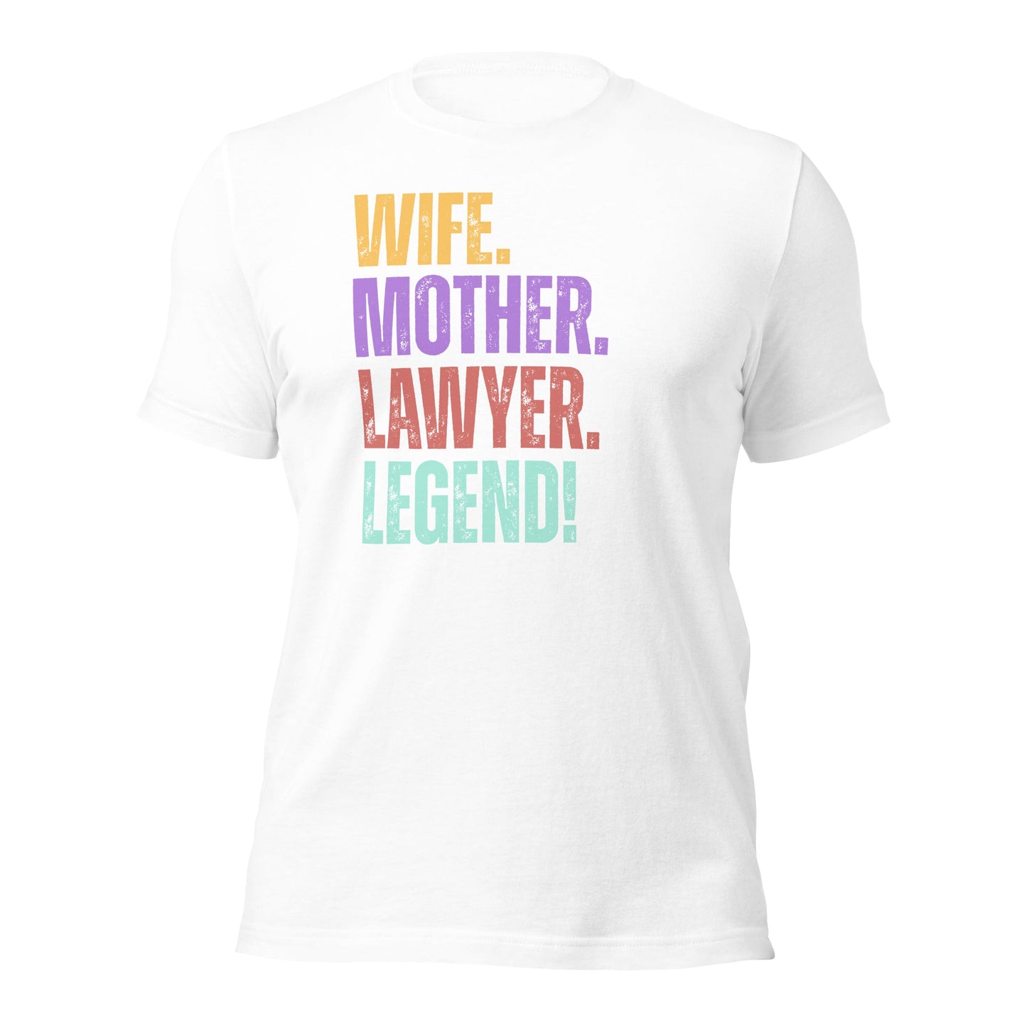Lawyer Legend Wife Tee Fun Mom Paralegal Shirt - Inken Image