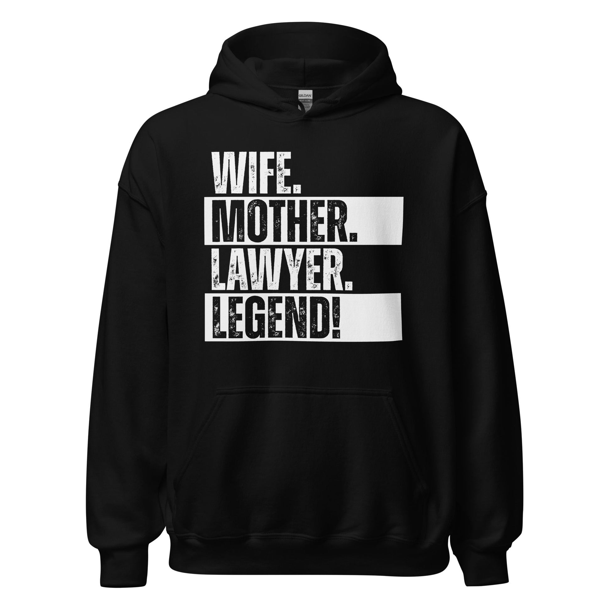 Lawyer Mom Hoodie Legendary Wife Shirt Courtroom Humor Sweatshirt - Inken Image