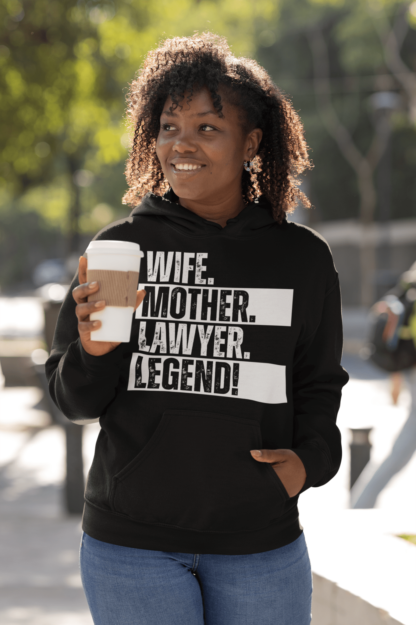 Lawyer Mom Hoodie Legendary Wife Shirt Courtroom Humor Sweatshirt - Inken Image