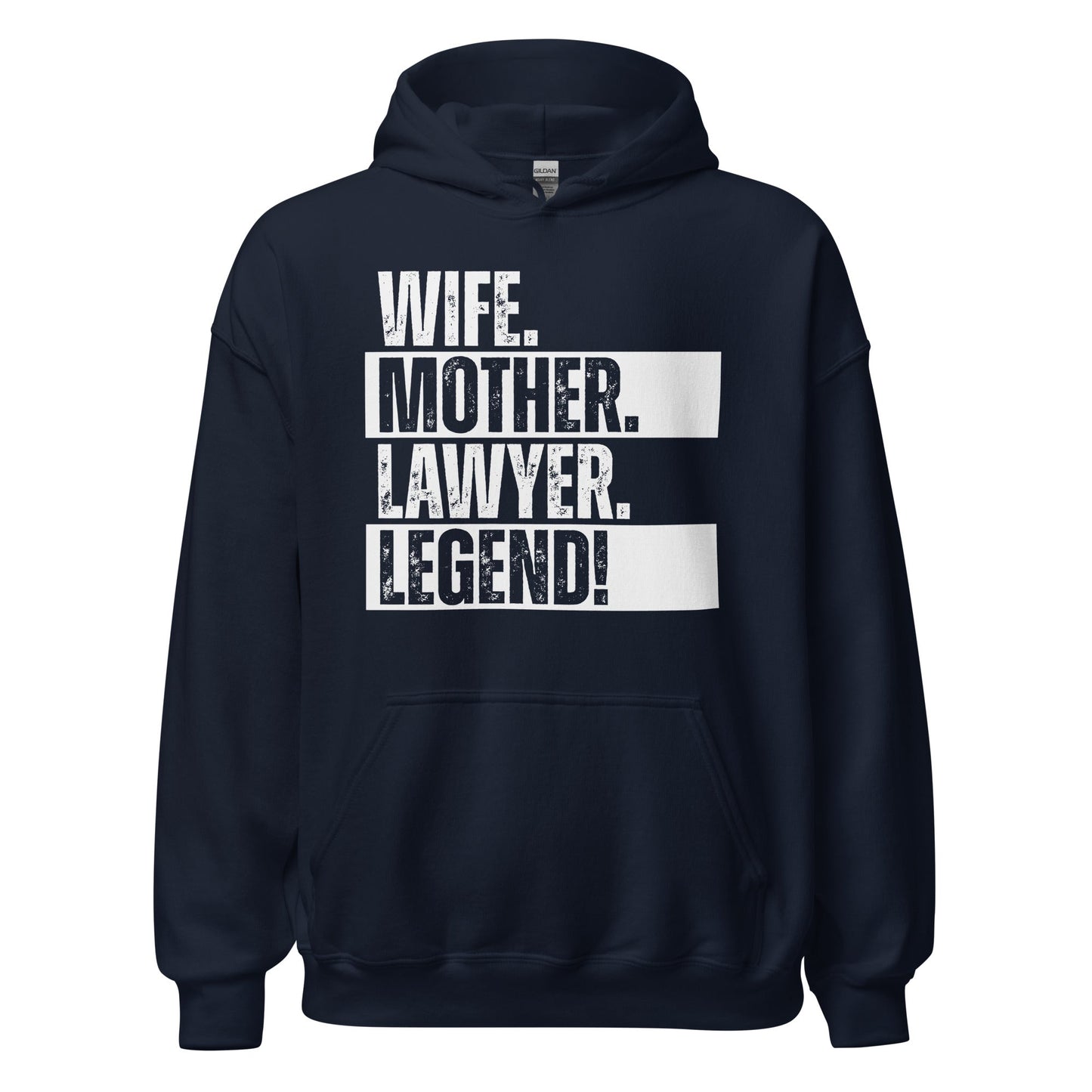 Lawyer Mom Hoodie Legendary Wife Shirt Courtroom Humor Sweatshirt - Inken Image