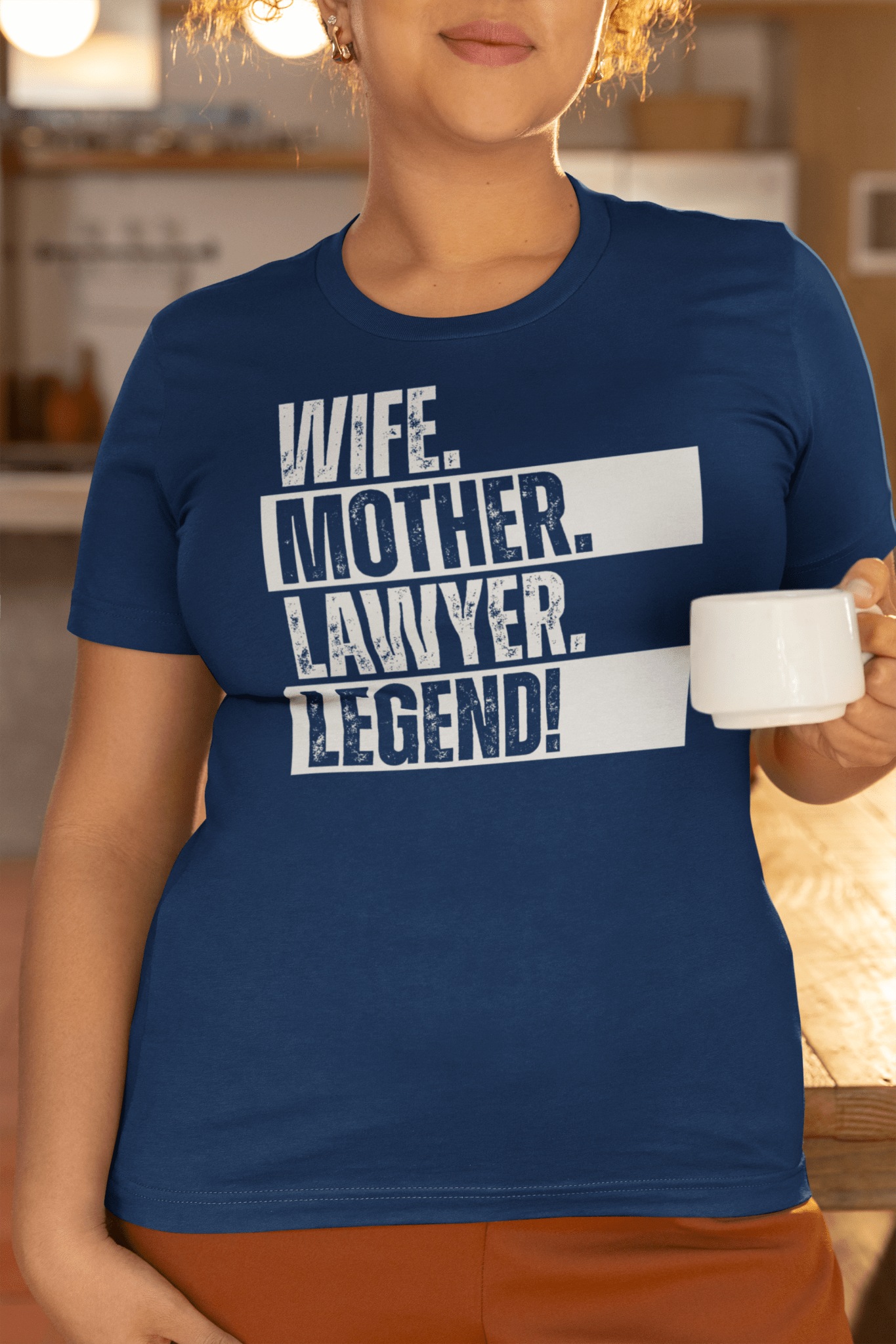 Lawyer Mom T-Shirt Legendary Wife Shirt Courtroom Humor Tee - Inken Image