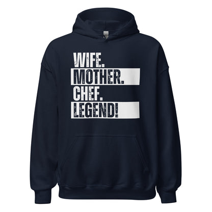 Legendary Chef Mom Hoodie Kitchen Life Funny Cooking Sweatshirt - Inken Image