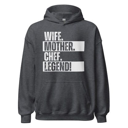 Legendary Chef Mom Hoodie Kitchen Life Funny Cooking Sweatshirt - Inken Image