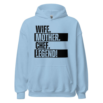 Legendary Chef Mom Hoodie Kitchen Life Funny Cooking Sweatshirt - Inken Image
