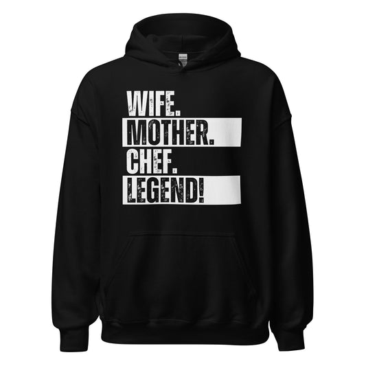 Legendary Chef Mom Hoodie Kitchen Life Funny Cooking Sweatshirt - Inken Image