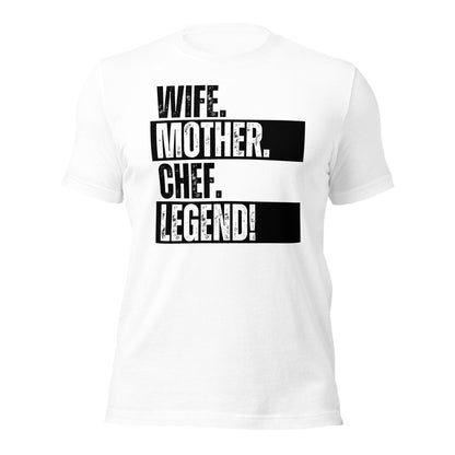 Legendary Chef Mom Tee Kitchen Life Funny Cooking Shirt - Inken Image
