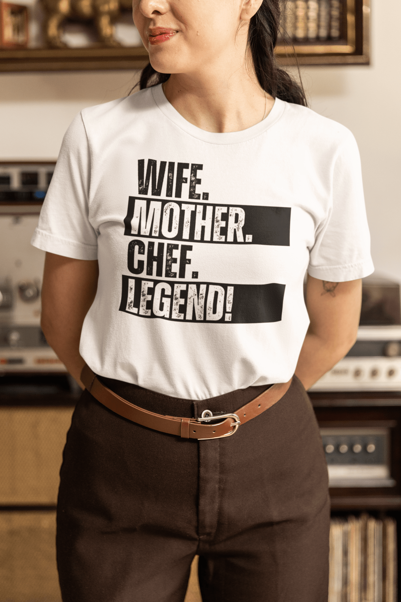 Legendary Chef Mom Tee Kitchen Life Funny Cooking Shirt - Inken Image