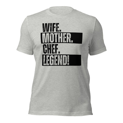Legendary Chef Mom Tee Kitchen Life Funny Cooking Shirt - Inken Image