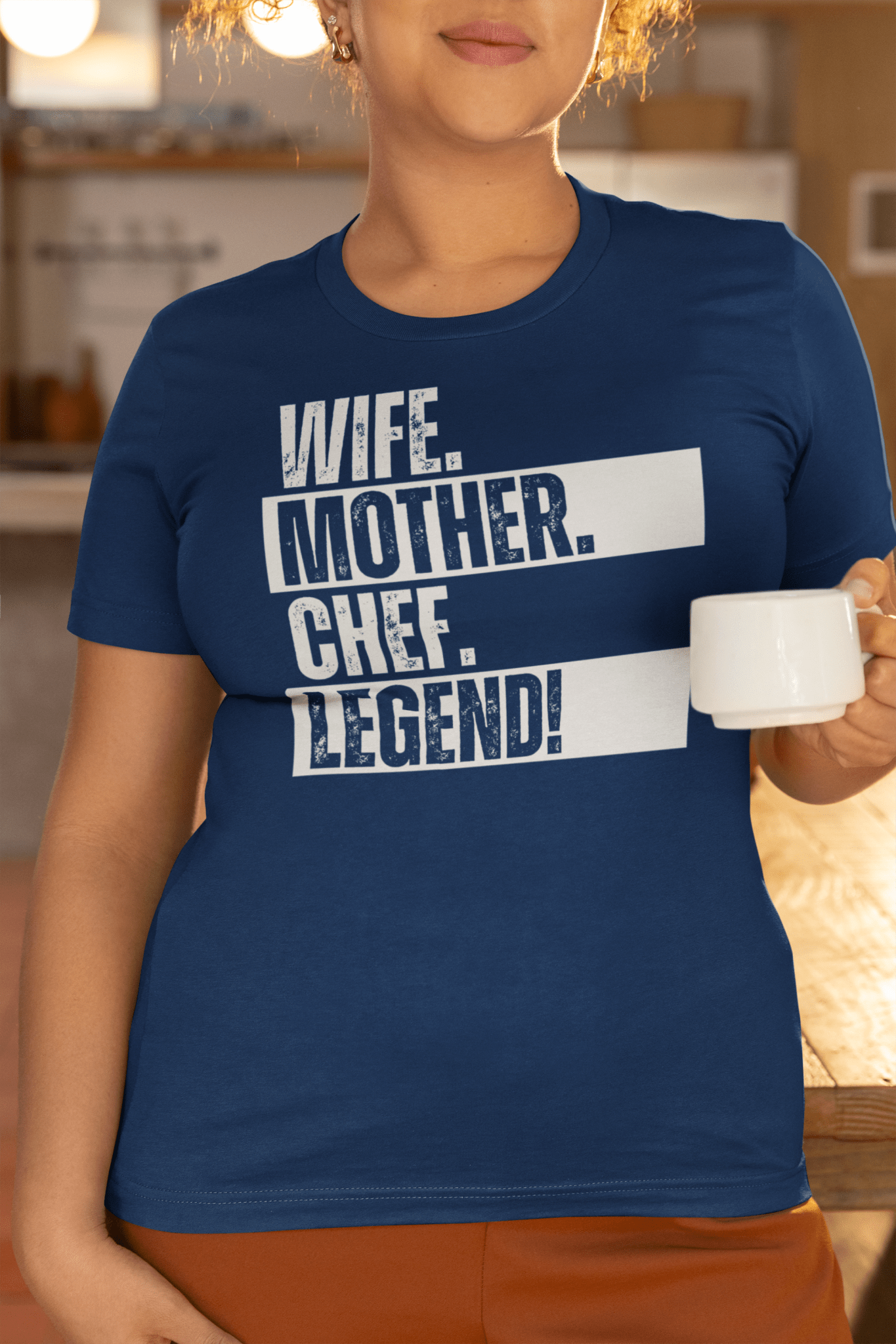 Legendary Chef Mom Tee Kitchen Life Funny Cooking Shirt - Inken Image