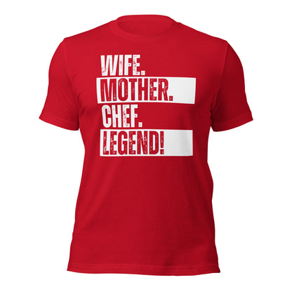 Legendary Chef Mom Tee Kitchen Life Funny Cooking Shirt - Inken Image