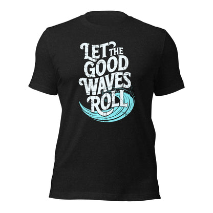 Let The Good Waves Roll Vintage Surf Graphic T-Shirt - Inken Image