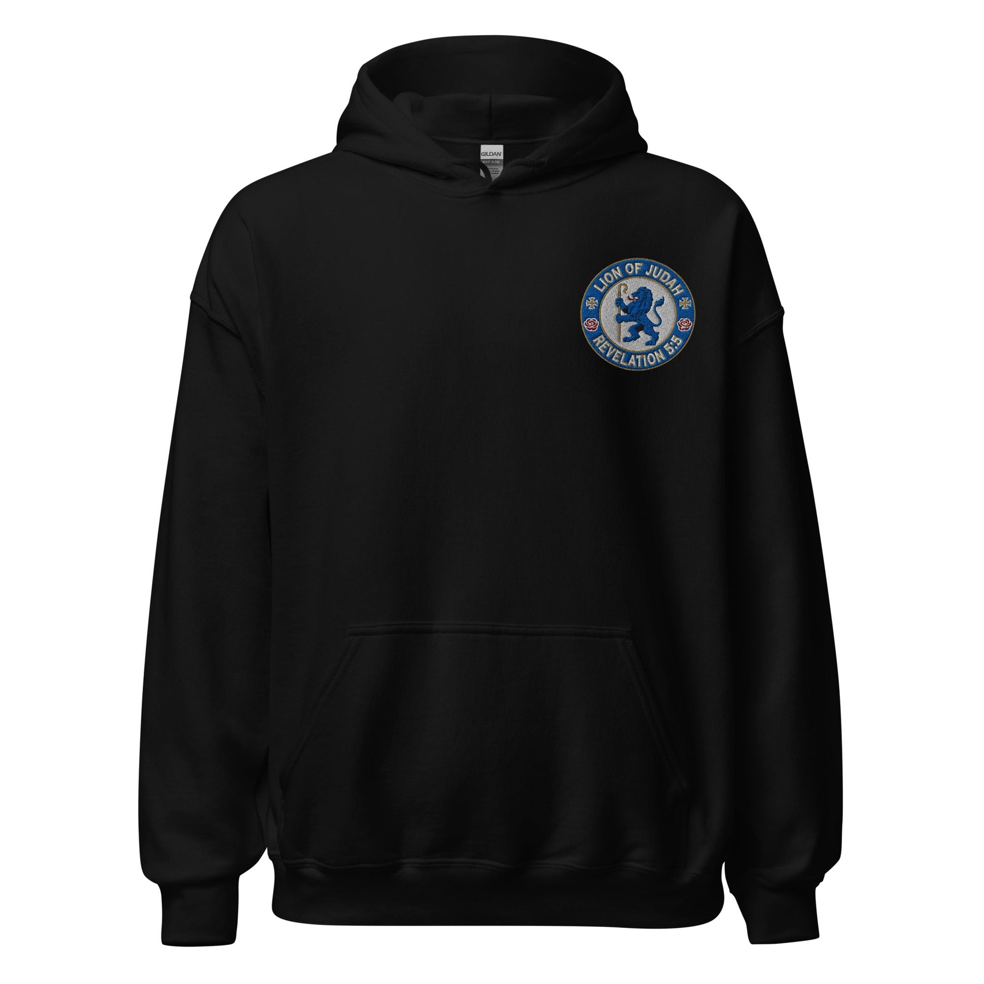 Lion of Judah Embroidered Team Hoodie - Inken Image
