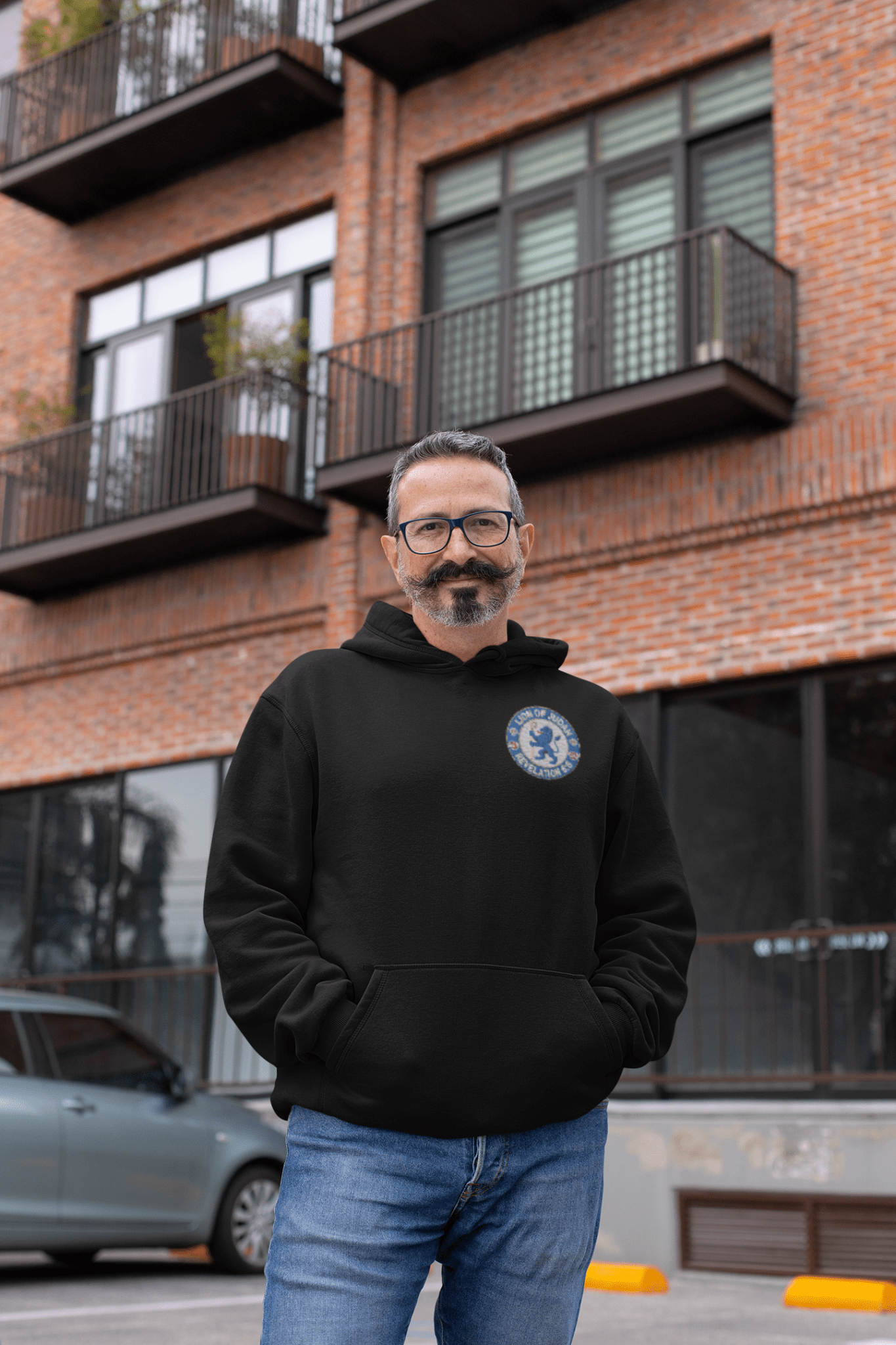 Lion of Judah Embroidered Team Hoodie - Inken Image