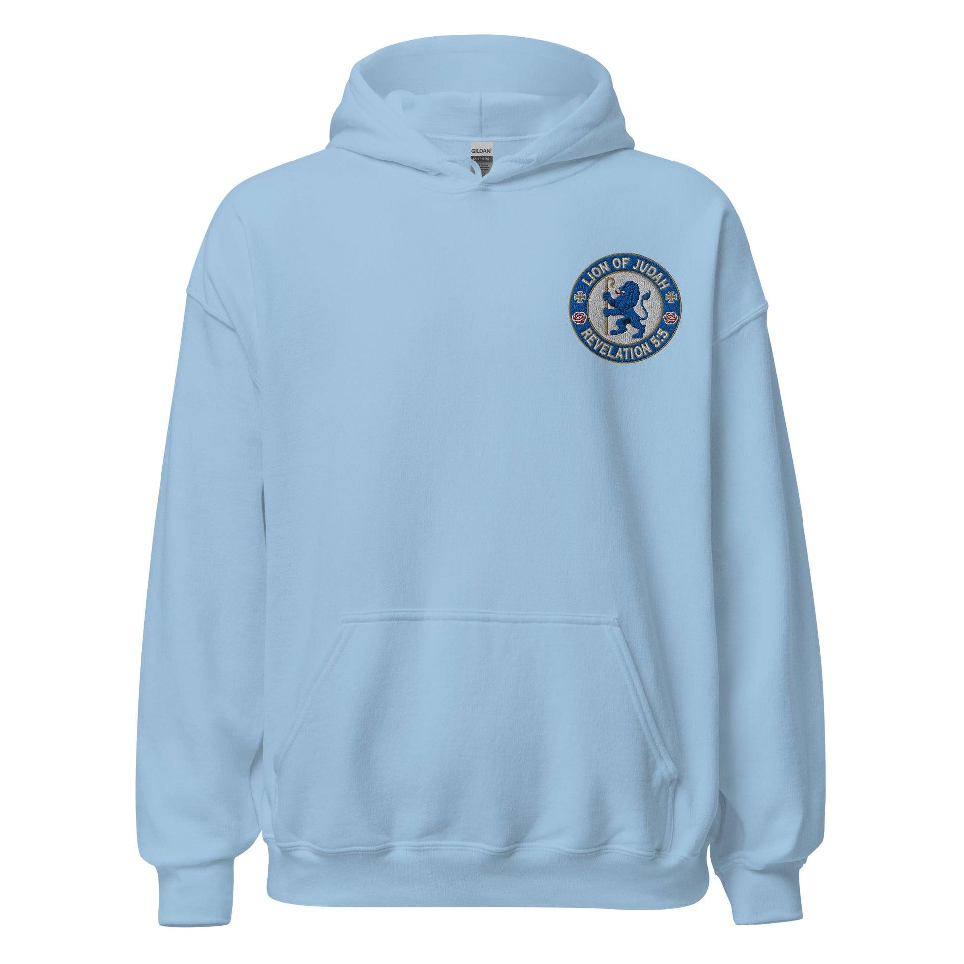Lion of Judah Embroidered Team Hoodie - Inken Image